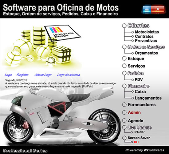 Sistema para oficina de motocicletas oficina de moto O.S.