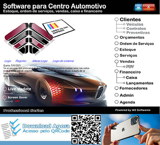 Software para centro automotivo ordem de serviços estoque